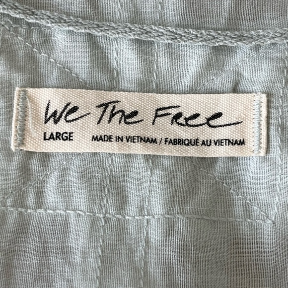 Free People Sunray Babydoll Top Oversized Mint Green Size XS Boho Beachy - Picture 11 of 16